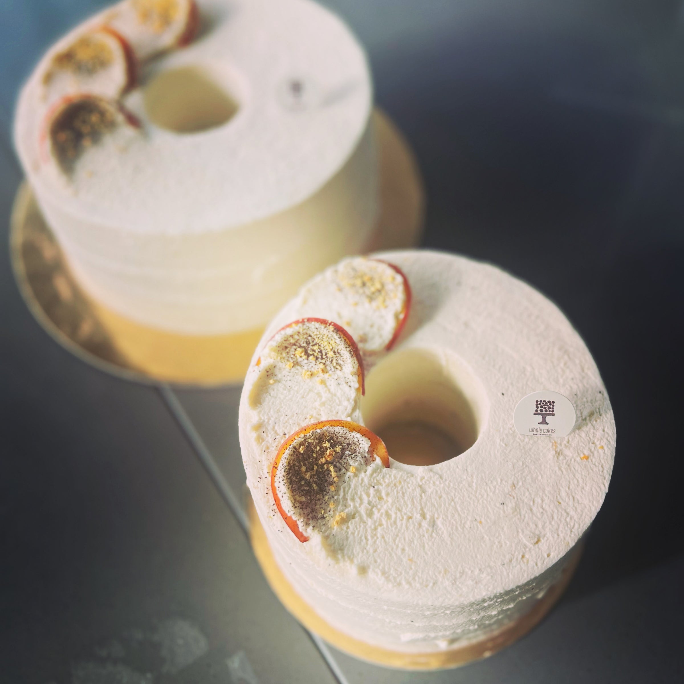 Real Zesty Earl Gray with Peach Cake | Whole Cakes